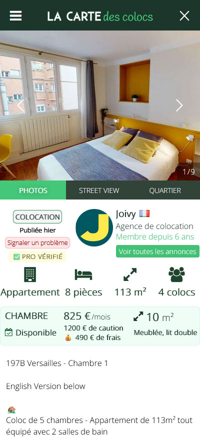 La Carte des Colocs
