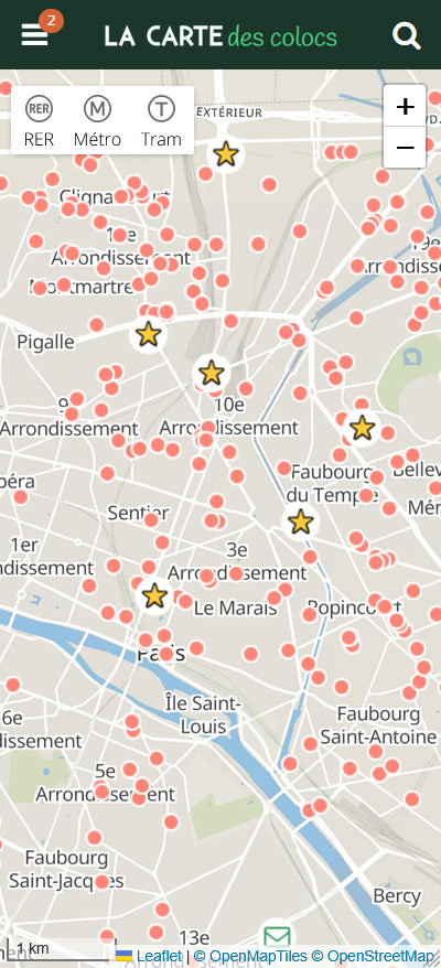 La Carte des Colocs